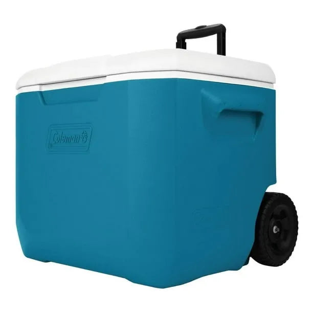 Hielera Con Ruedas Coleman Manija Telecópica, 60qt Coleman
